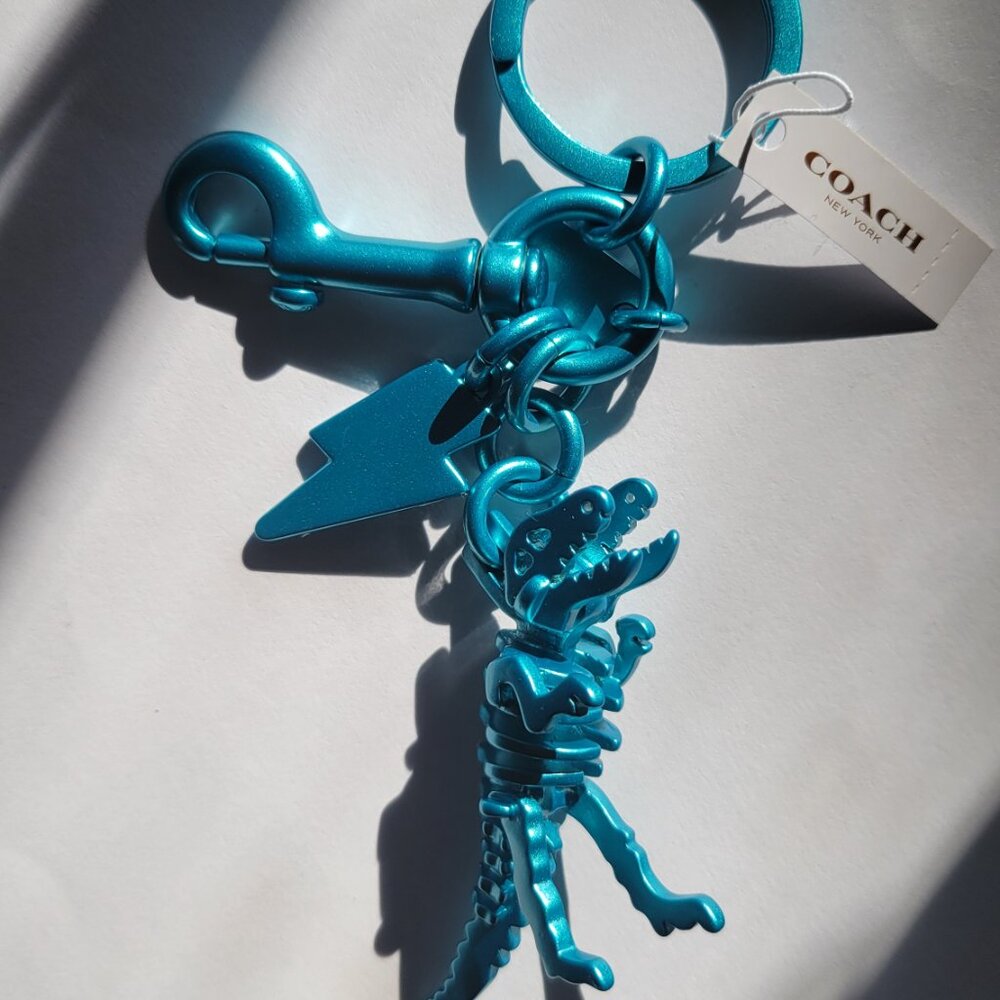 NWT Coach Rexy Bag Charm with Lightning Bolt